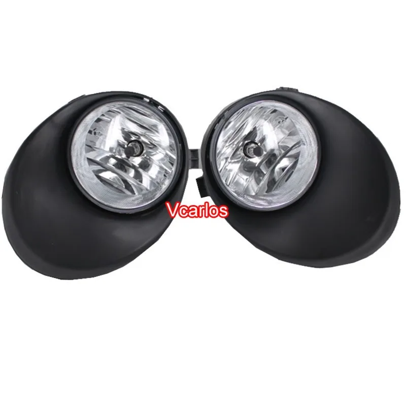 Free Shipping top quality Fog lights Lamp for TOYOTA TUNDRA 2007 Clear Lens + Wiring Kit fog light set |