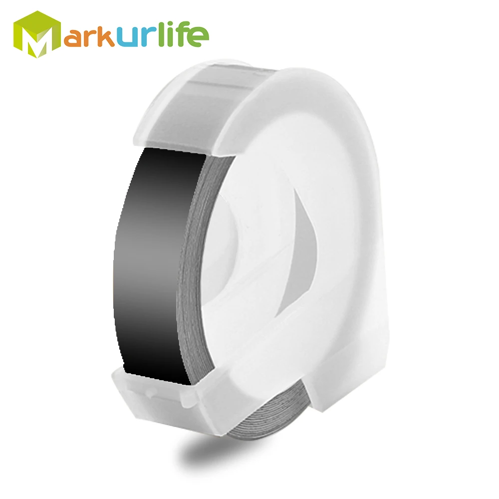 

1 roll 9MM Compatible for Dymo 3D Plastic Embossing Tapes for DYMO 1011 1610 12965 MOTEX E101 Label Makers