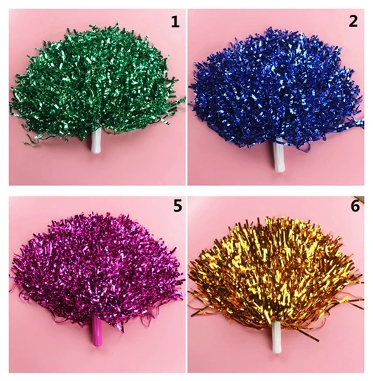 2 قطع كبيرة التشجيع بوم بومس الزهور الكريات المشجع التمارين الراقص اليد ل كرة السلة مباراة أضاليا