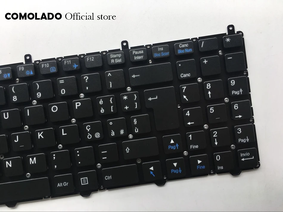 Italian клавиатура для Clevo W650SR W650 W655 W650SJ W6500 черная без рамки IT Layout|Клавиатуры замены| |