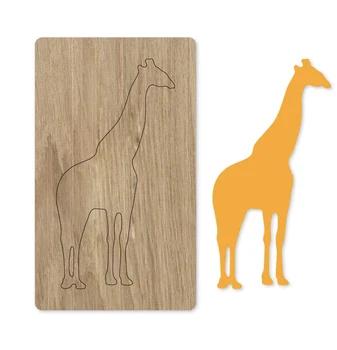 

Giraffe Deer Wood Die Cut Mold accessories for Leather paper felt Steel Punch -leather crafts Wood laser die Metal cutting dies