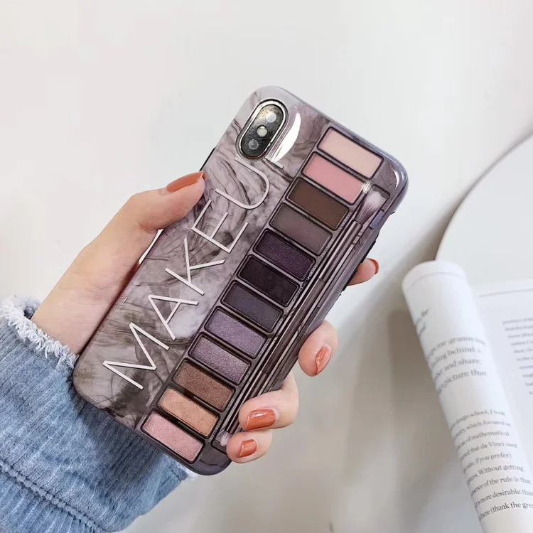 

Makeup Brush Design Phone Back Cover Case For iphon XS MAX 7 8 Plus XR 7Plus 8Plus Soft TPU Women Phone Cases For iphone X XS