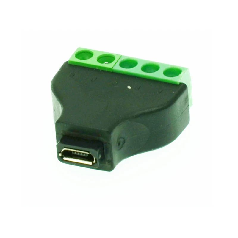 

1pcs Micro USB female to screw connector USB plug with shield connector Micro USB female to screw terminal block