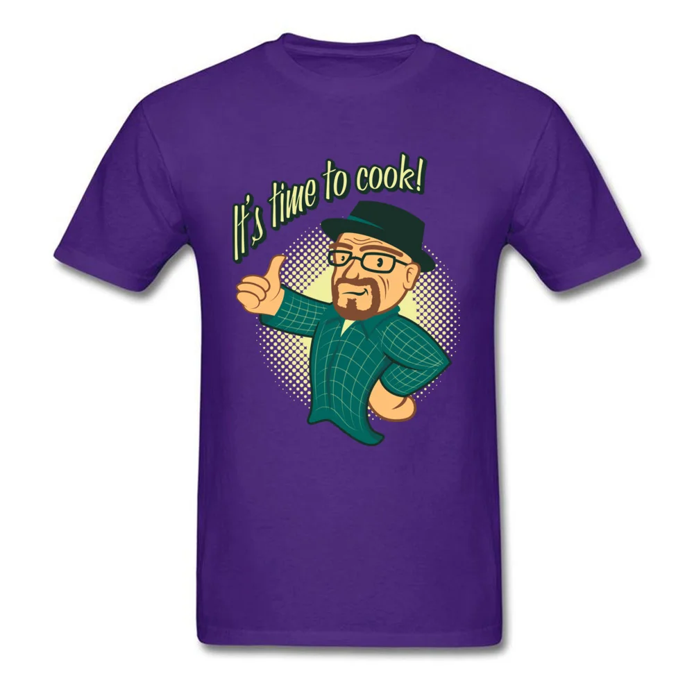 Tops T Shirt Cooking with Walt ostern Day Short Sleeve Cotton Fabric Round Collar Men T-shirts Summer Clothing Shirt New Coming Cooking with Walt purple