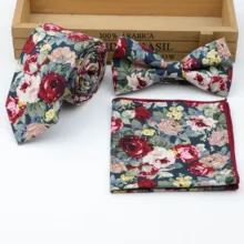 Хлопок, набор мужских галстуков для шеи, тонкий галстук, галстук-бабочка, платок, Папилон, свадебные галстуки-бабочки, корбаты