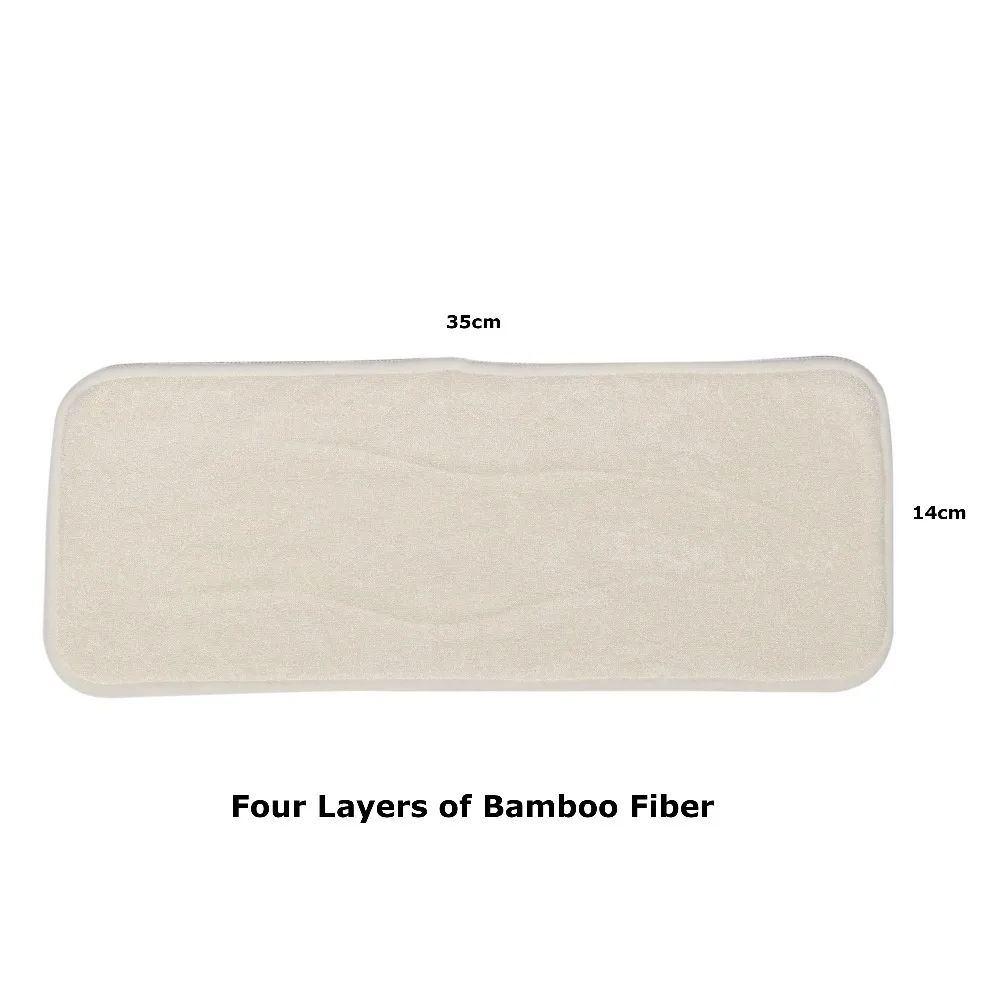 [CHOOEC] 1 шт 4 слоя натуральный бамбуковый уголь вставки из микрофибры ткань пеленки для Многоразовые детские подгузники, можно стирать многоразовые пеленки