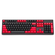 Боковая печатная pbt keycaps черный и красный oem профиль для mx wried Механическая игровая клавиатура