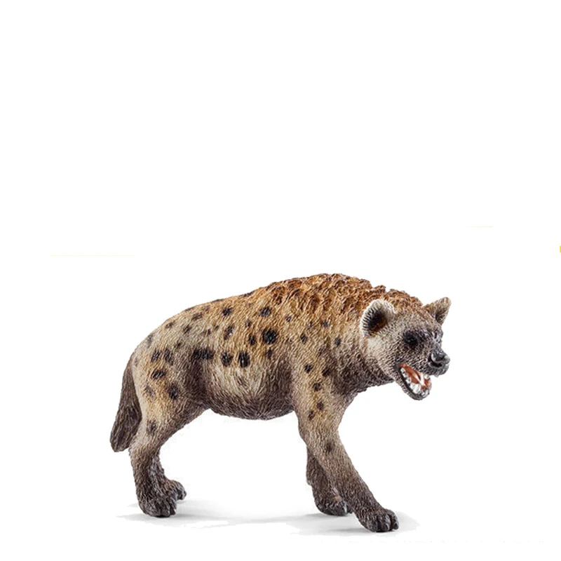 

8.5cm wild animal PVC hyena model collectible figures kids preschool toys children educational gift