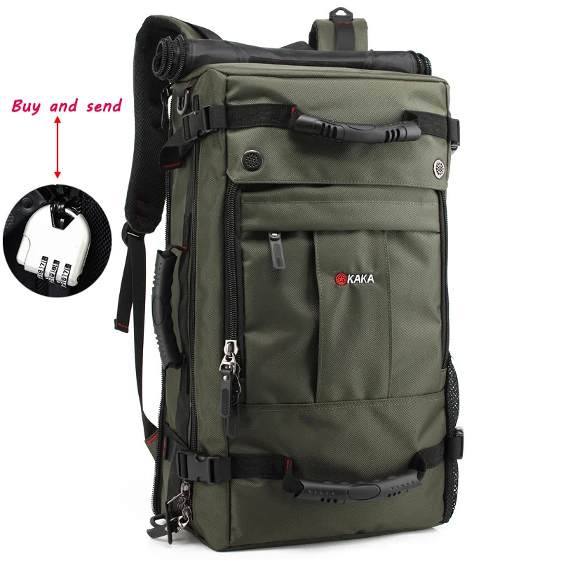 

40L New Outdoor Mountaineering Bag Large Capacity Camping Hiking Backpack Multifunctional Locked Waterproof Travel Bag