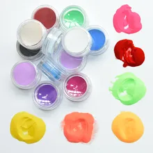 18 коробок 18 цветов Блестящий акриловый цветной порошок для профессионального дизайна ногтей и 3D Типсы для украшения маникюра