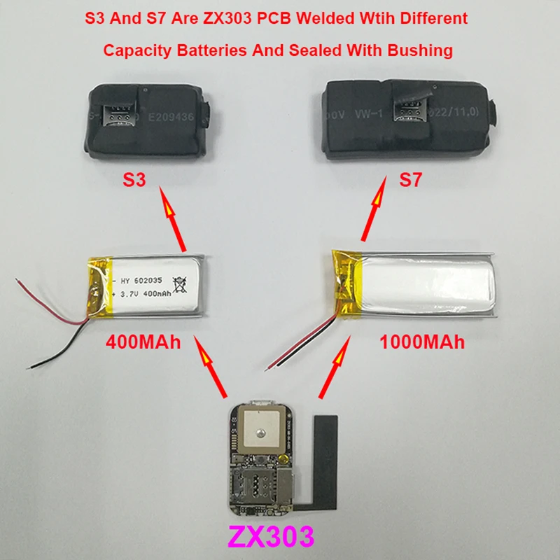 S3 S7 gps трекер GSM локатор WiFi ZX303 модуль сигнализация отслеживание веб приложений TF