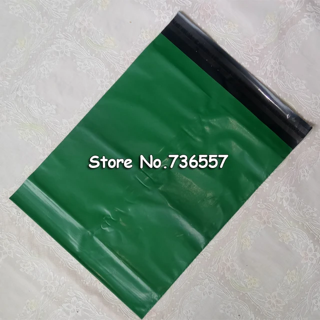 Us 12 83 26 Off 100pcs 17 30cm Green Poly Mailer Plastic Shipping Mailing Bag Envelopes Polybags Strong Seal Postage Bags Free In