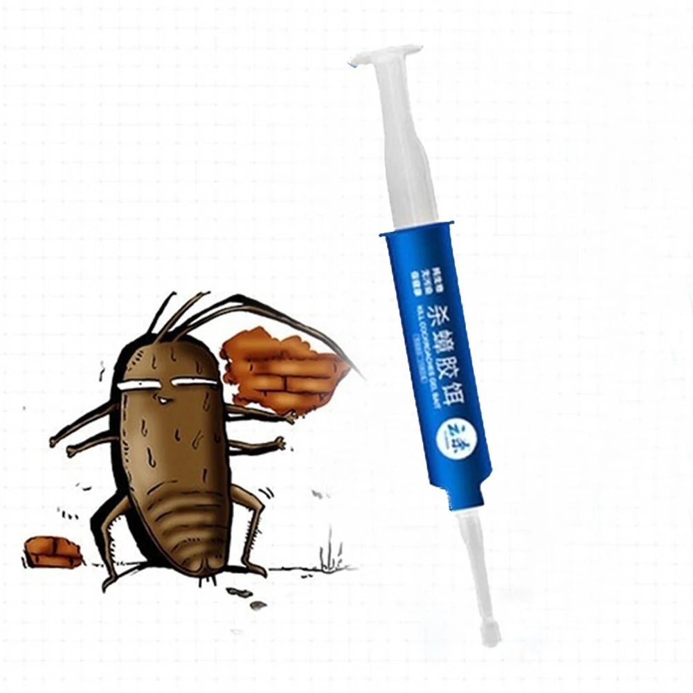 

New 1 Pcs High Quality Strength Drugs Kill Cockroach Medicine Gel Bait Trap Nontoxic Effects Insecticide Spraying Pest Control