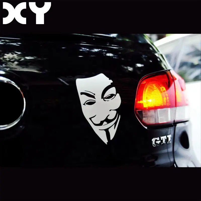 Высококачественные автомобильные наклейки V для Vendetta светоотражающая лента