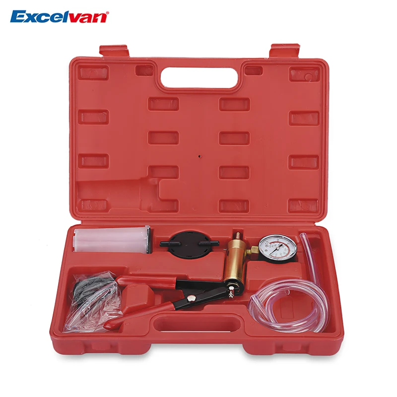 Hand Held Vacuum Pump Tester Set and Brake Bleeder Bleeding Tool Kit