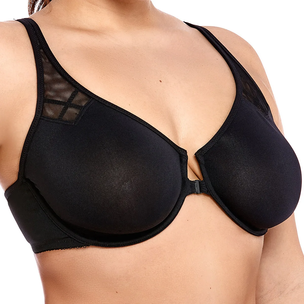 Women's Non Padded Seamless Racerback Underwire Plus Size Front Close Bra 32-38 B C D DD