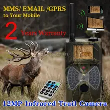 Камера 12mp HD в сетях GSM и MMS дикой природы камеры GPRS Охота камеры тропки Бесплатная доставка GPRS и MMS 