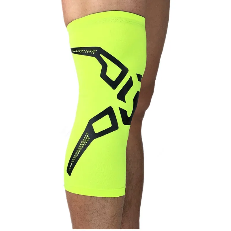 تنفس كرة الطائرة منصات الركبة الصيف رقيقة نمط العجل الساق الأكمام outdoor الرياضة الجري الركبة دعم الركبة حامي