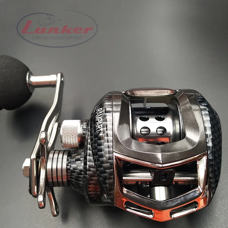 

Lunker bait casting reel gear ratio fishing saltwater fresh water 13+1 bearings drag coating cost effective low price