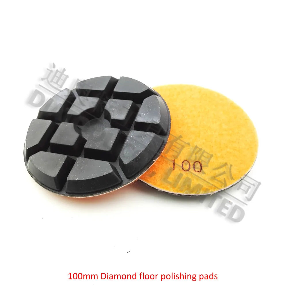 DIATOOL 9 шт. " Diamond Пол Полировки#100 SA622 100 мм смола облигаций diamond Пол возобновить шлифовальный диск