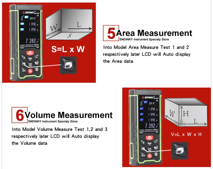Color Screen Laser distance meter details (7)