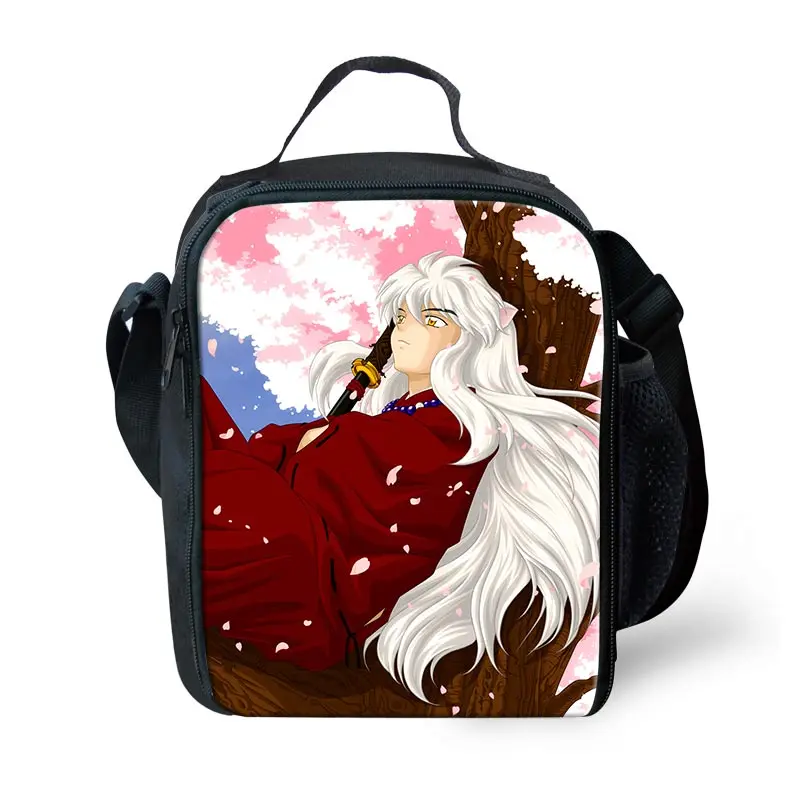 Новинка,, 3 предмета, школьные сумки с принтом Inuyasha, детские школьные рюкзаки для мальчиков, сумка через плечо, Детская сумка для книг типа «сатчел»