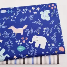 Хлопок саржевая Ткань для шитья своими руками Стеганные жир Quaters платье делая материал для ребенка и куклы