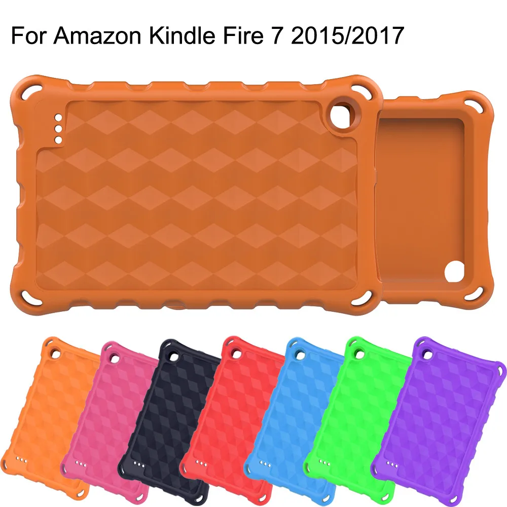 Противоударный чехол для планшета Amazon Kindle Fire 7 2015/2017 детский безопасный