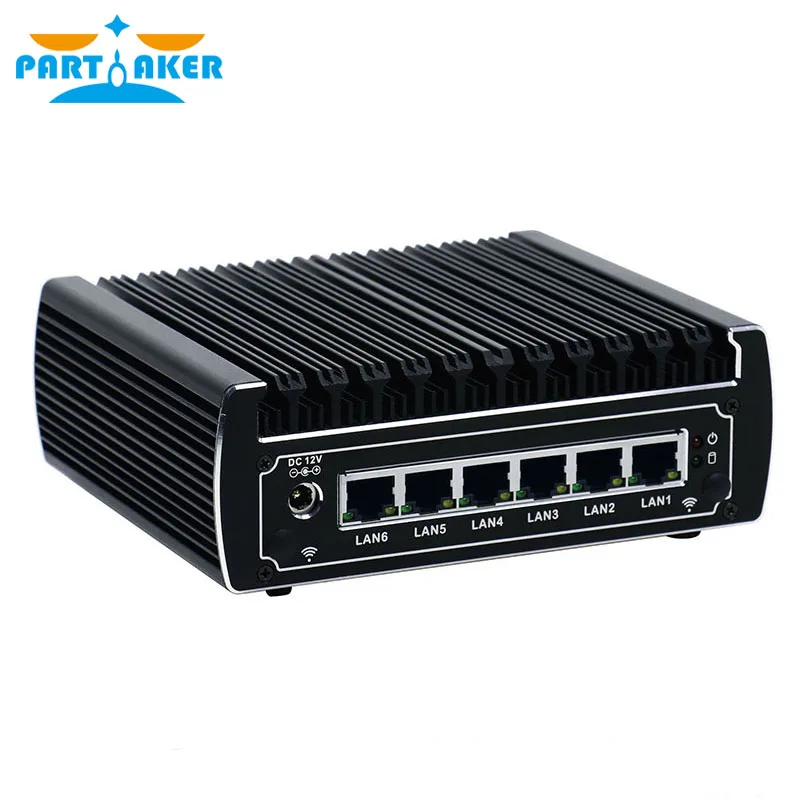 Мини ПК без вентилятора Pfsense x86 core i3 7100u i5 7200u celeron 3865u 6 * Intel Lans DDR4 linux брандмауэр