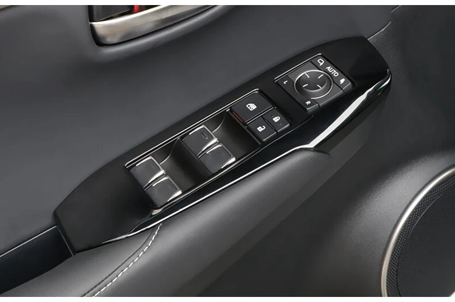 ABS/нержавеющая сталь матовое углеродное волокно стиль окна автомобиля Лифт рамка Обложка отделка, пригодный для LEXUS NX 200T NX300H