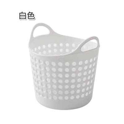 Пластиковая настольная корзина для хранения мини корзина для мусора офисные канцелярские принадлежности небольшая корзина для хранения - Цвет: White