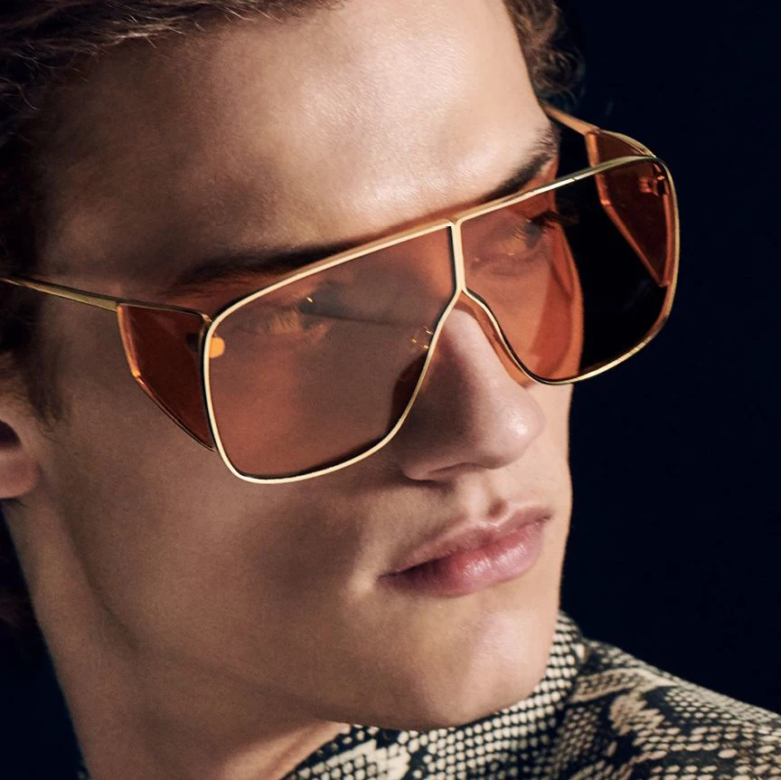 

Oversized Rectangular Sunglasses Women Vintage 2019 Glasses Luxury Designer American brand Metal Large Sunglasses Men