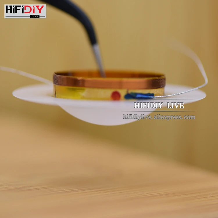 HIFIDIY LIVE 1 дюйм 25,4 мм 25,5 мм твитеры звуковая катушка молочно-белый пластиковый жесткий мембранный ВЧ динамик запасные аксессуары Запчасти