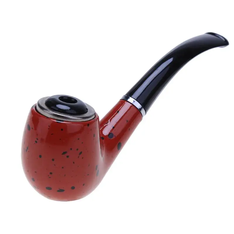 

Dual Use Cigarette Smoking Pipe Recycle Filter Bent Iron Wooden Smoking Tobacco Pipe Tobacco Cigarette Smoke Tool New Year Gift
