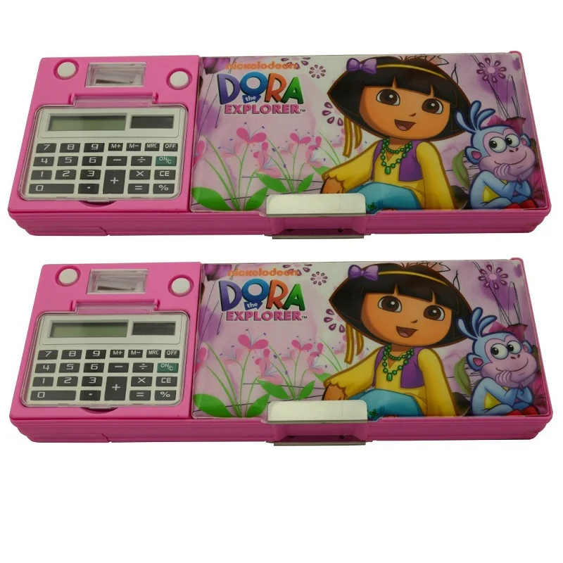 Dora cartoon calculator with a pencil sharpener multi function pencil