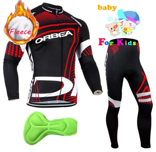 

Children Winter thermal fleece cycling jersey 2018 orbea kids ciclismo sport wear bike winter cycling jerseys Ropa bicicleta