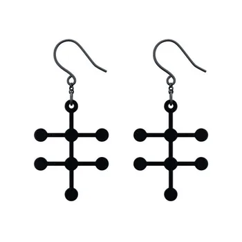 

DANGGAO fashion Unique Handmade Alcohol Molecule Earrings for women girls female