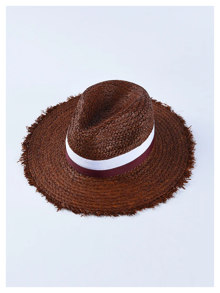 ROSELUOSI 2019 шляпы на весну-лето для женщин соломенная шляпа мужчин's Панамы рафия пляжные шляпа сомбреро Mujer Verano