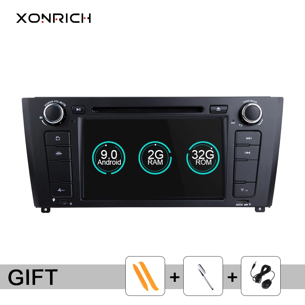 Xonrich 1 Din Android 9.0 Car DVD Multimedia Player For BMW E87 BMW 1 Series E88 E82 E81 I20 Radio GPS Navigation head unit Wifi