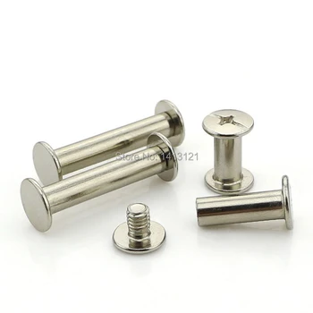 

free shipping M5*100mm snap rivet Nickel-plated screw account book Picture rivet recipes nail butt screw DIY hardware part