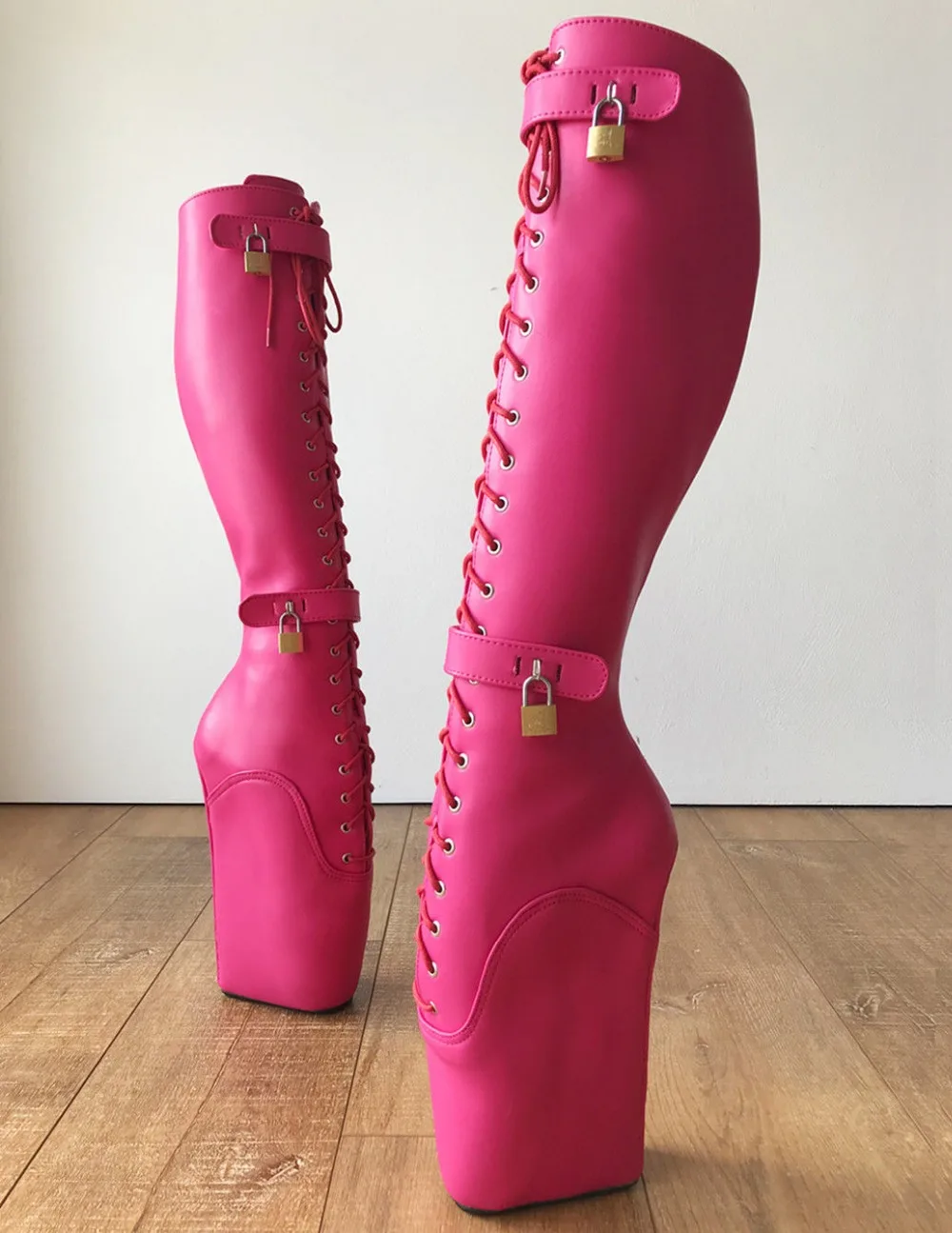 Hot pink platform boots Clearance
