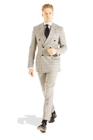 Breasted 100 Double Slim Costumes 2018 Hommes Mesure Boutons Chaude Clair Arrivée Nouvelle Six Vérifier Vente Gris Sur Fit Laine Personnalisé SqqxOpv7nw