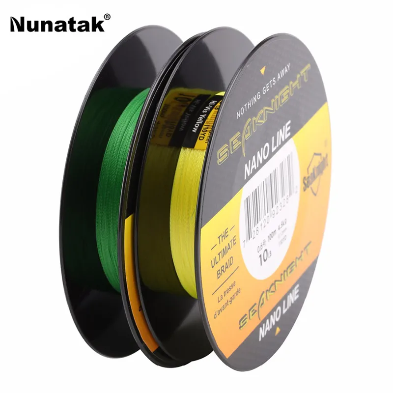 Seaknight نانو 4 السواحل 100 متر سوبر قوية PE الذين تقطعت بهم السبل خيط صنارة الصيد 4LB 6LB 8LB 10LB خيمة المياه المملحة خيط صنارة الصيد