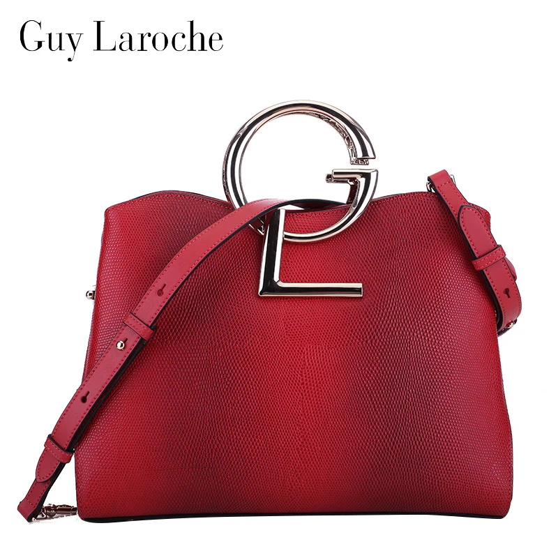 Guy laroche female bags autumn and winter genuine leather handbag