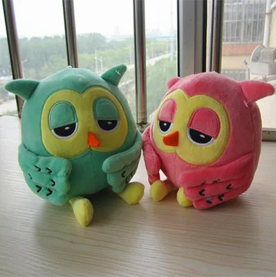 

about 20cm lovely owl plush toy doll,one set/ 8 pieces dolls baby gift ,Christmas gift b4575