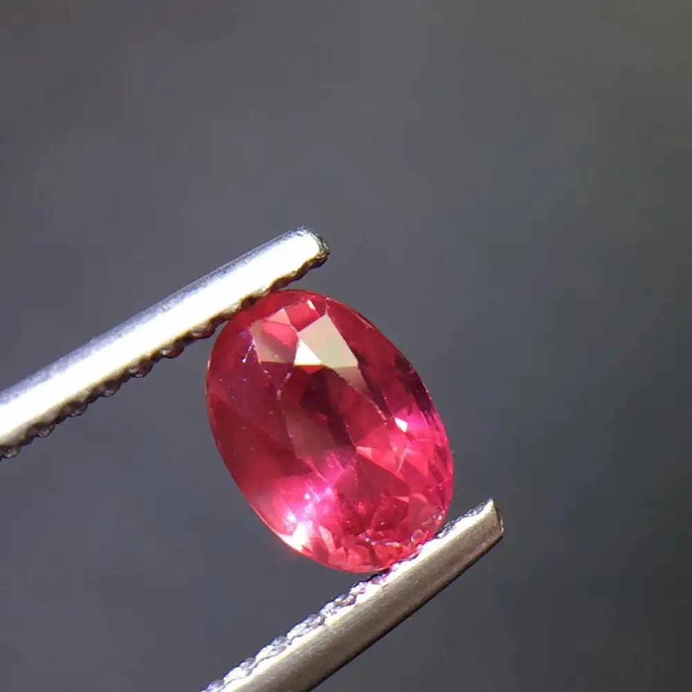 

Rubi Gemstone AIGS 1.1ct Unheat Oval Cut Shape Faceted Natural Vivid Red Ruby Gems Loose Gemstones Rubi Loose Stones