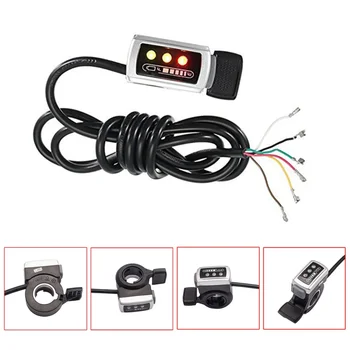 

Display Handlebar Speed Control With Switch Battery Capacity Display Thumb Throttle Bike Accelerator