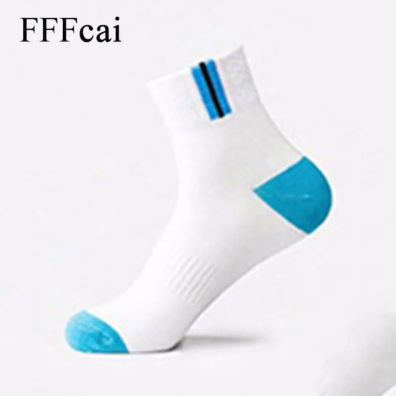 FFFcai 5 пар/лот носков смешанных цветов Один размер Чистый хлопок полосатые