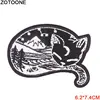 ZOTOONE Iron on Patches Letter Animal Cat Punk Skull Sequin Embroidered Patches for Clothing Flower Patch Clothes Decoration E ► Photo 2/6