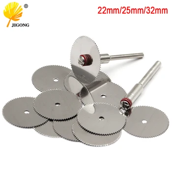 

Cutting Discs Rotary Tools Cutting wheel for Dremel Tools Accessories 10pcs dremel Discs with 2pcs Mandrels 22mm 25mm 32mm
